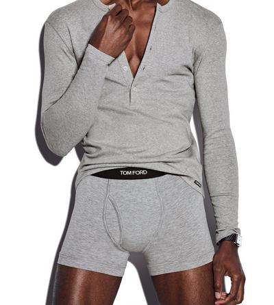 COTTON MODAL BOXER BRIEFS image number 1