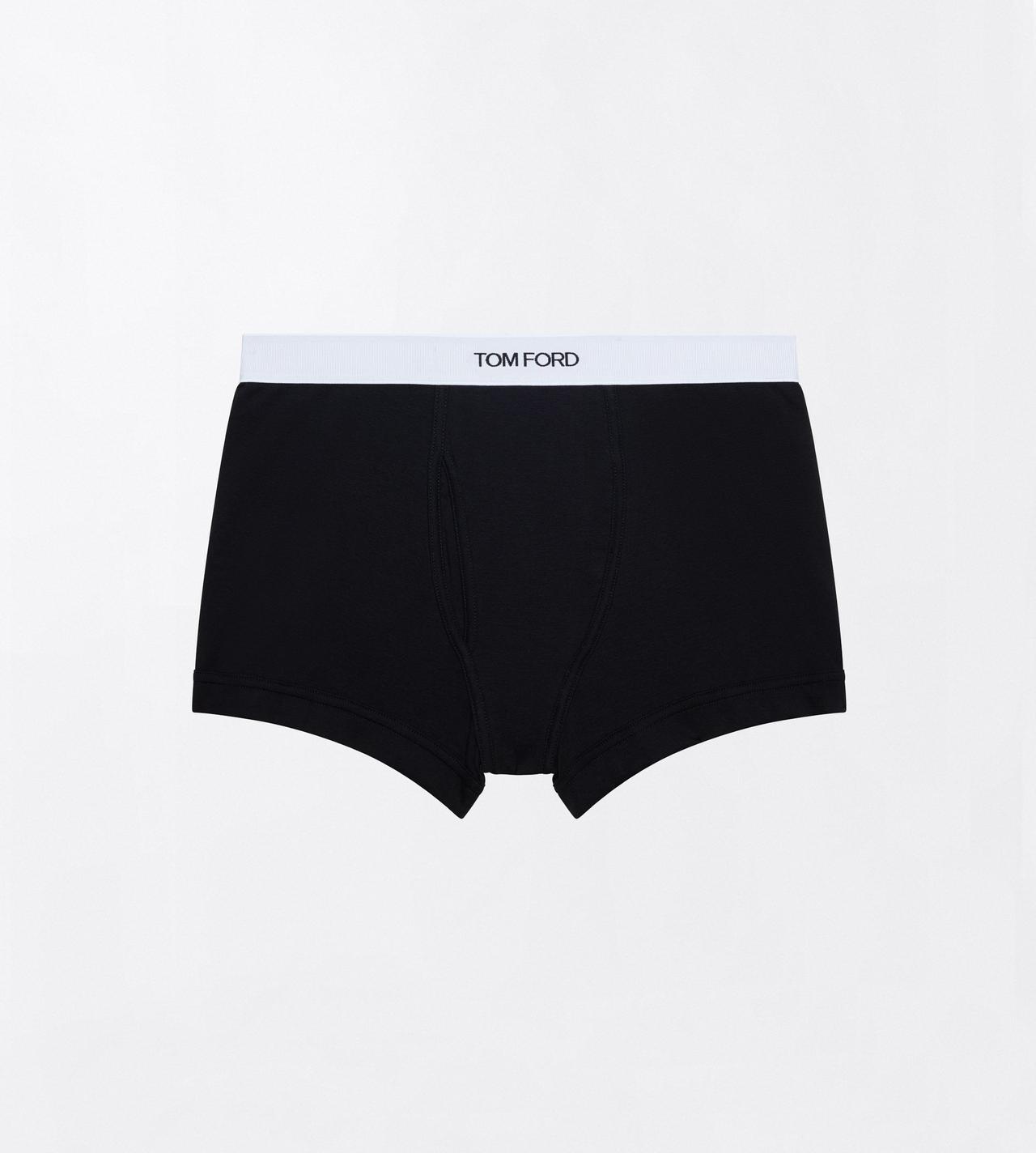TOM FORD COTTON BLACK COTTON STRETCH JERSEY BOXER BRIEF