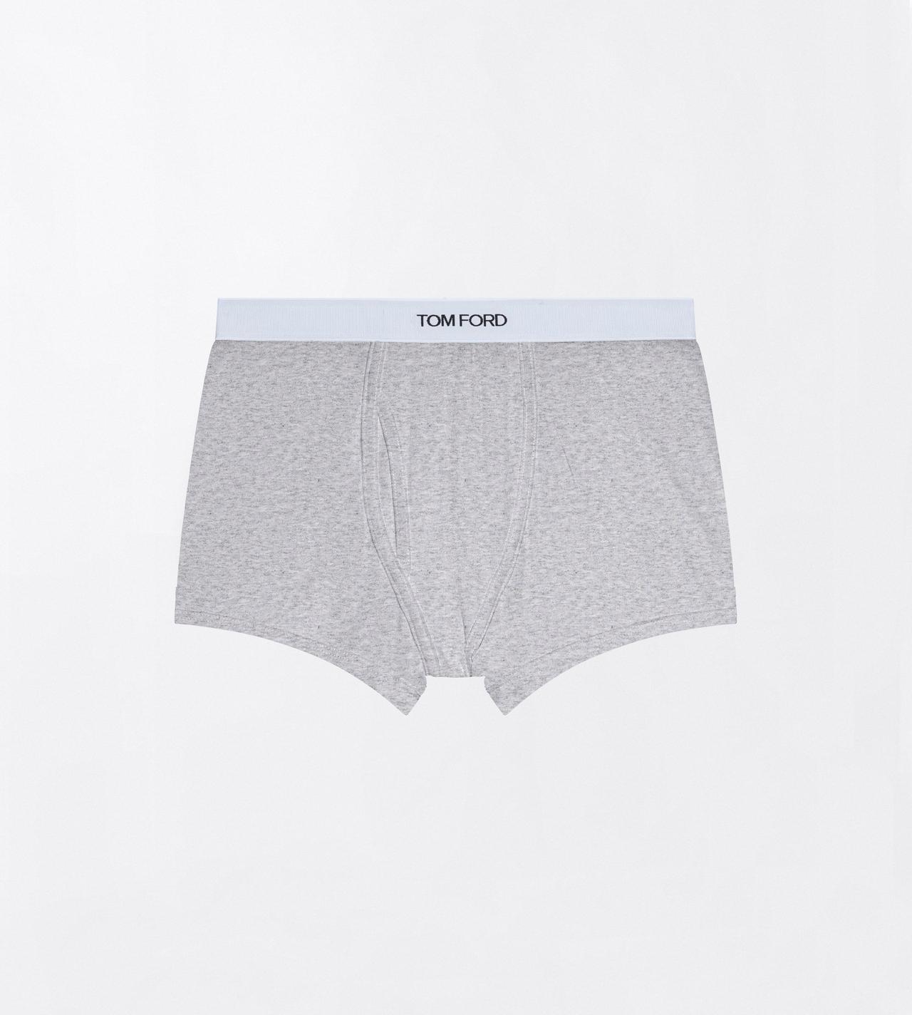 TOM FORD COTTON GREY COTTON STRETCH JERSEY BOXER BRIEF