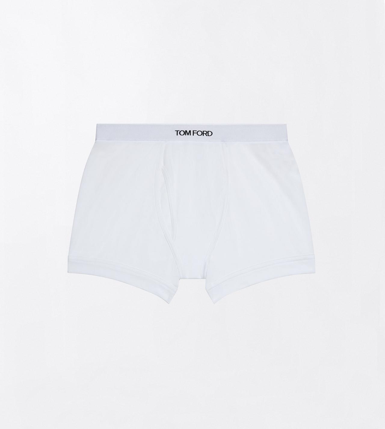 TOM FORD COTTON WHITE COTTON STRETCH JERSEY BOXER BRIEF