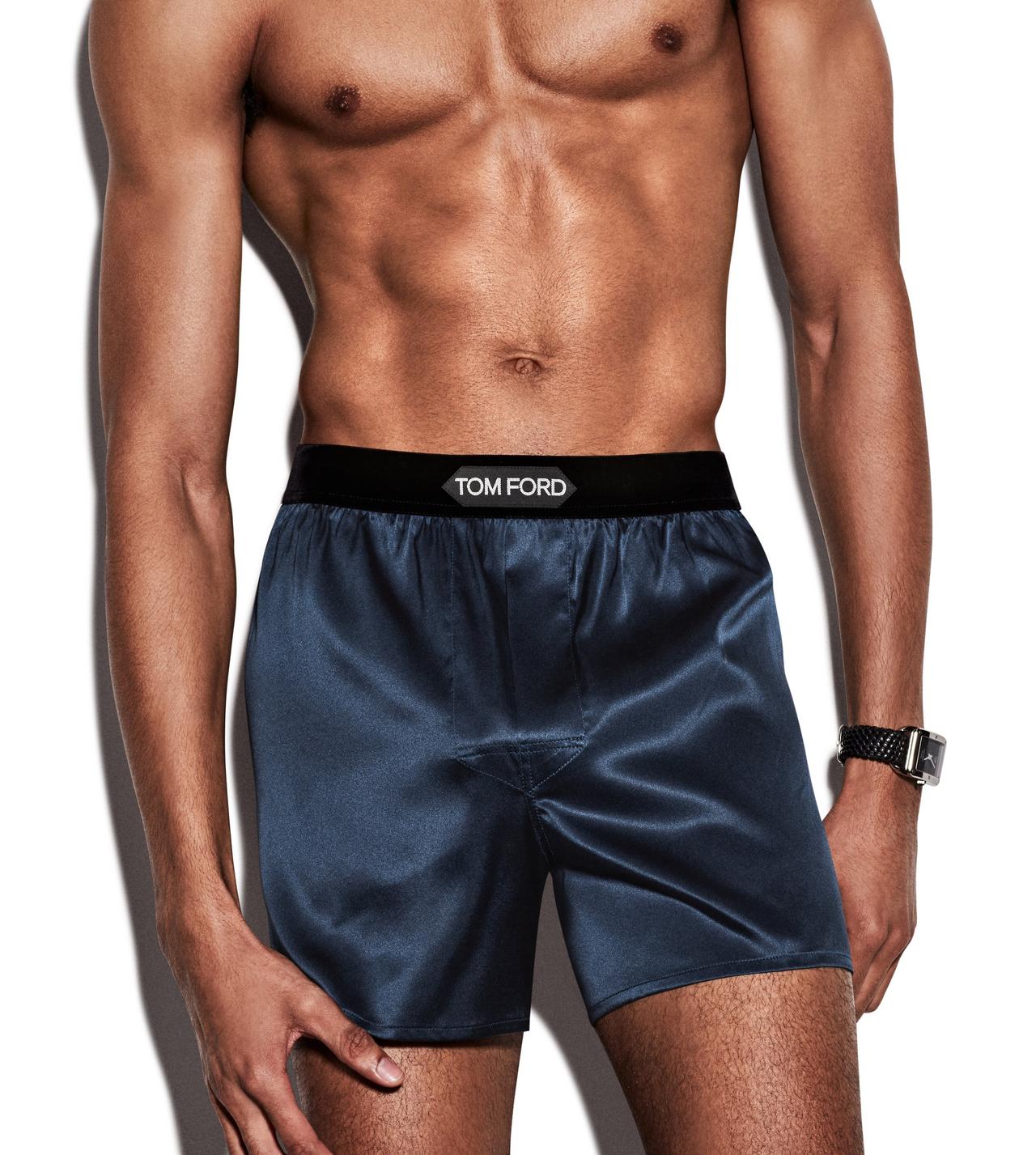 Mens silk store boxer shorts