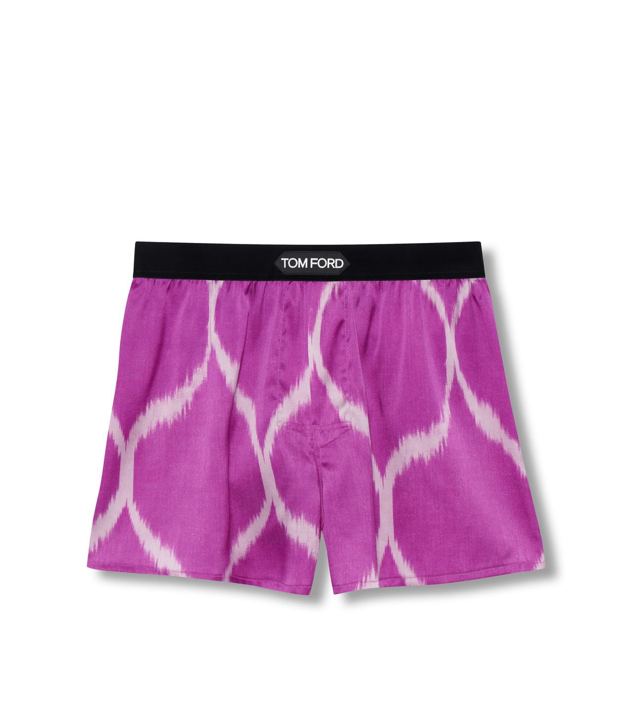 ボクサーパンツ Tom Ford T4LE4 1730 BOLD ORCHID SILK Boxer briefs SILK BOXERS | Tom Ford Fashion