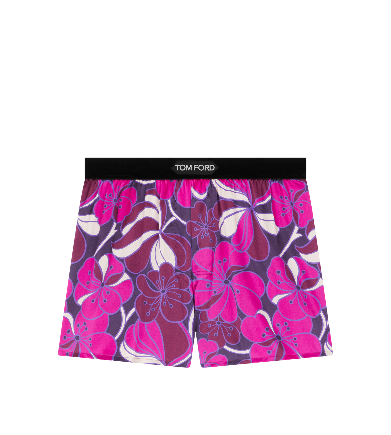 PSYCHEDELIC FLORAL PRINT SILK BOXER image number 0