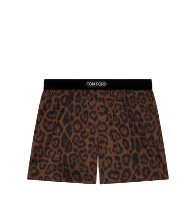 CHEETAH SILK BOXERS image number 0