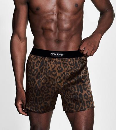 CHEETAH SILK BOXERS image number 1