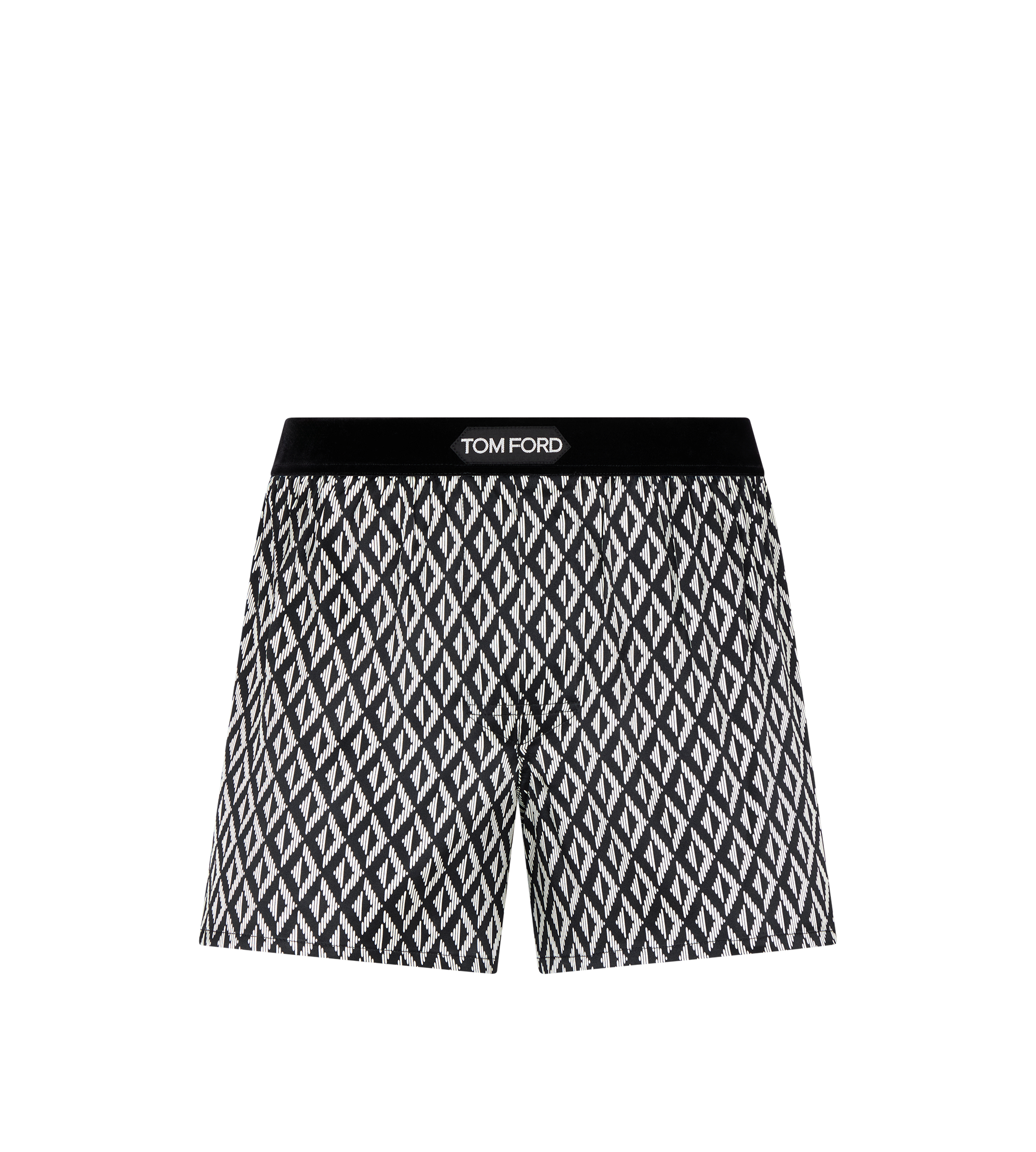 DIAMOND PRINT SILK BOXER