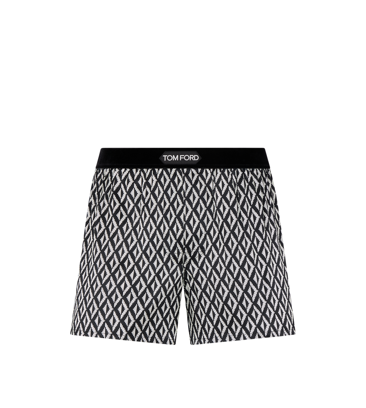 TOM FORD SILK GOLD DIAMOND PRINT SILK BOXER