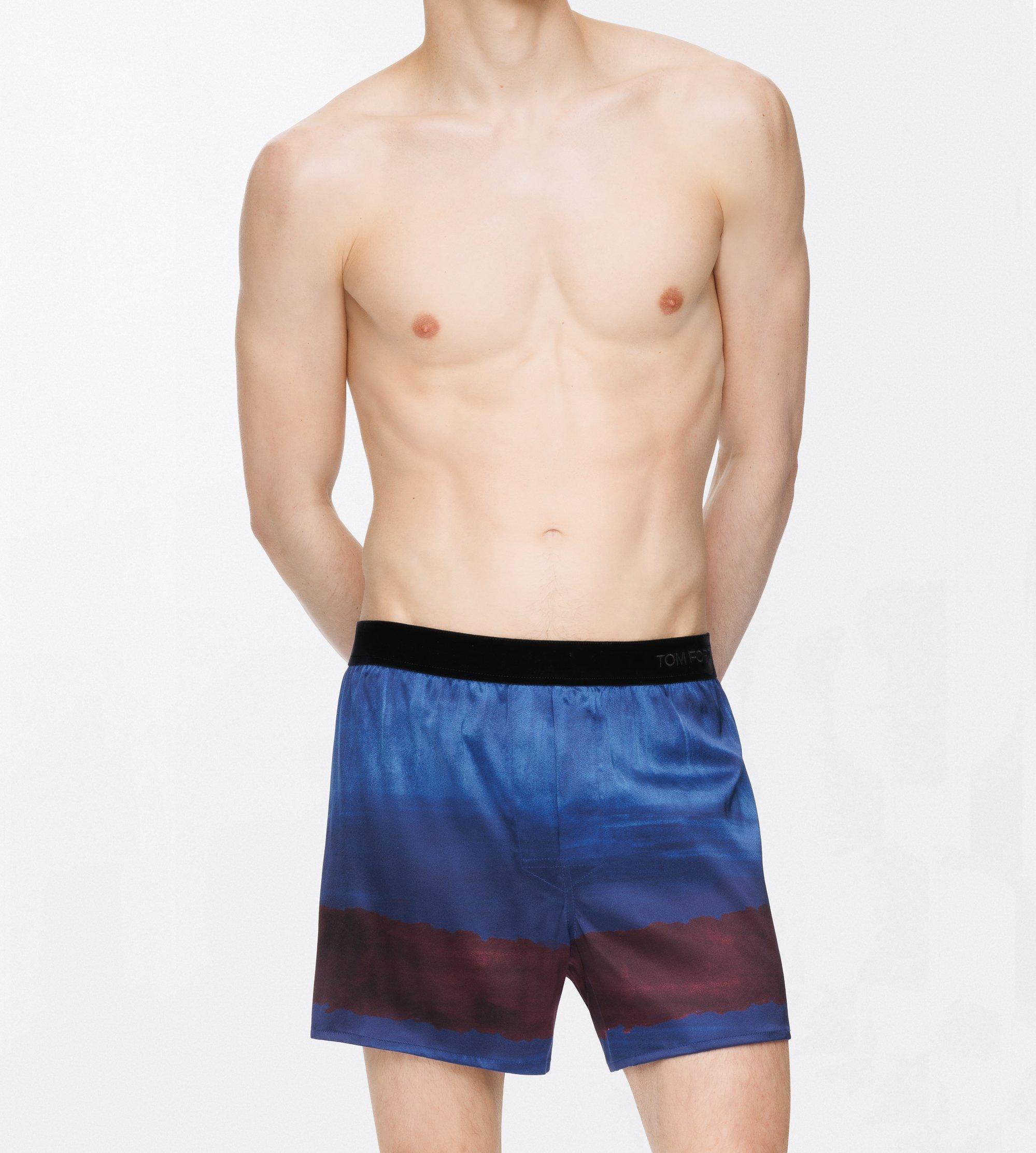 DEGRADE PRINT SILK BOXER