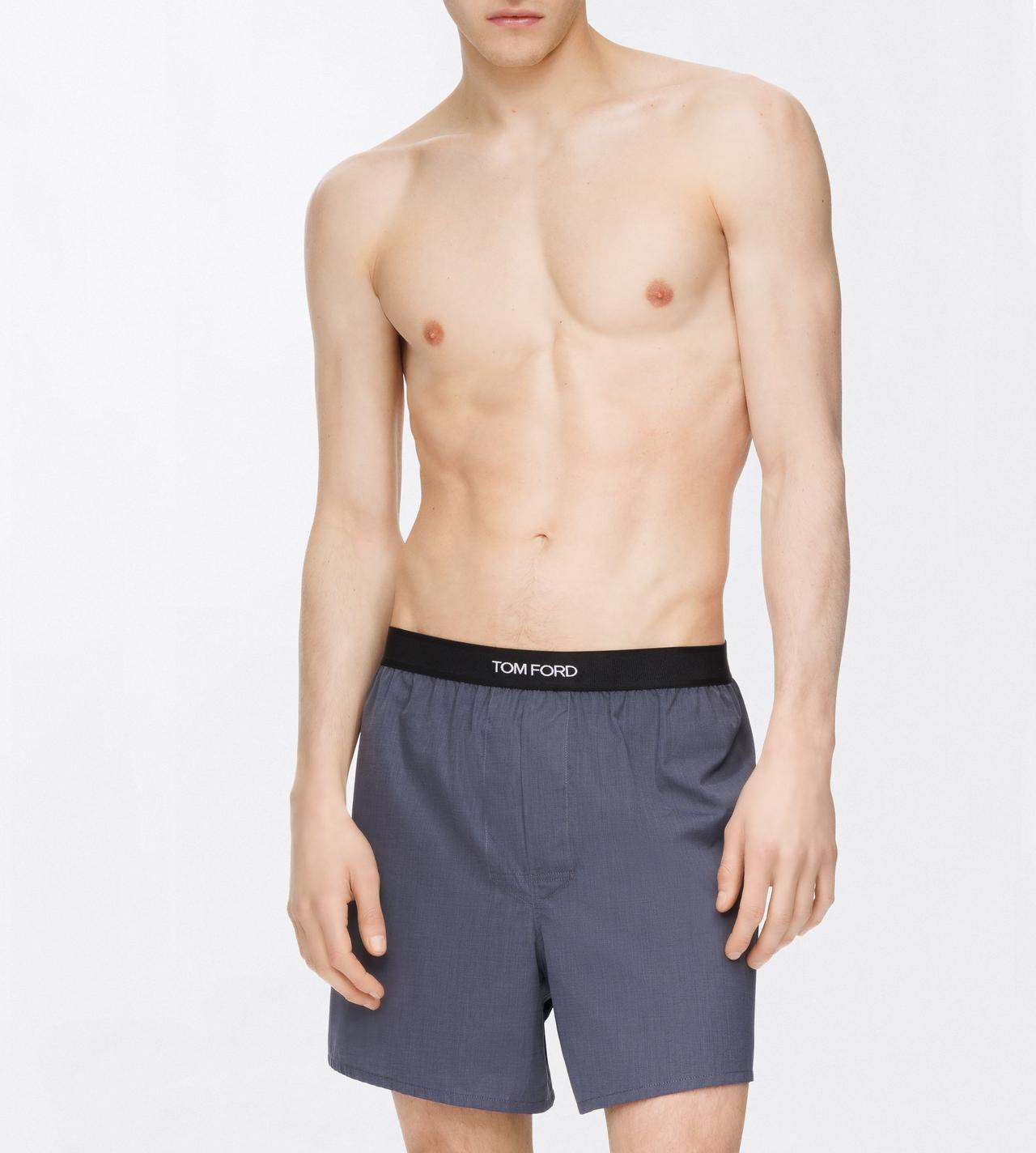 TOM FORD COTTON DARK GREY COTTON BOXERS
