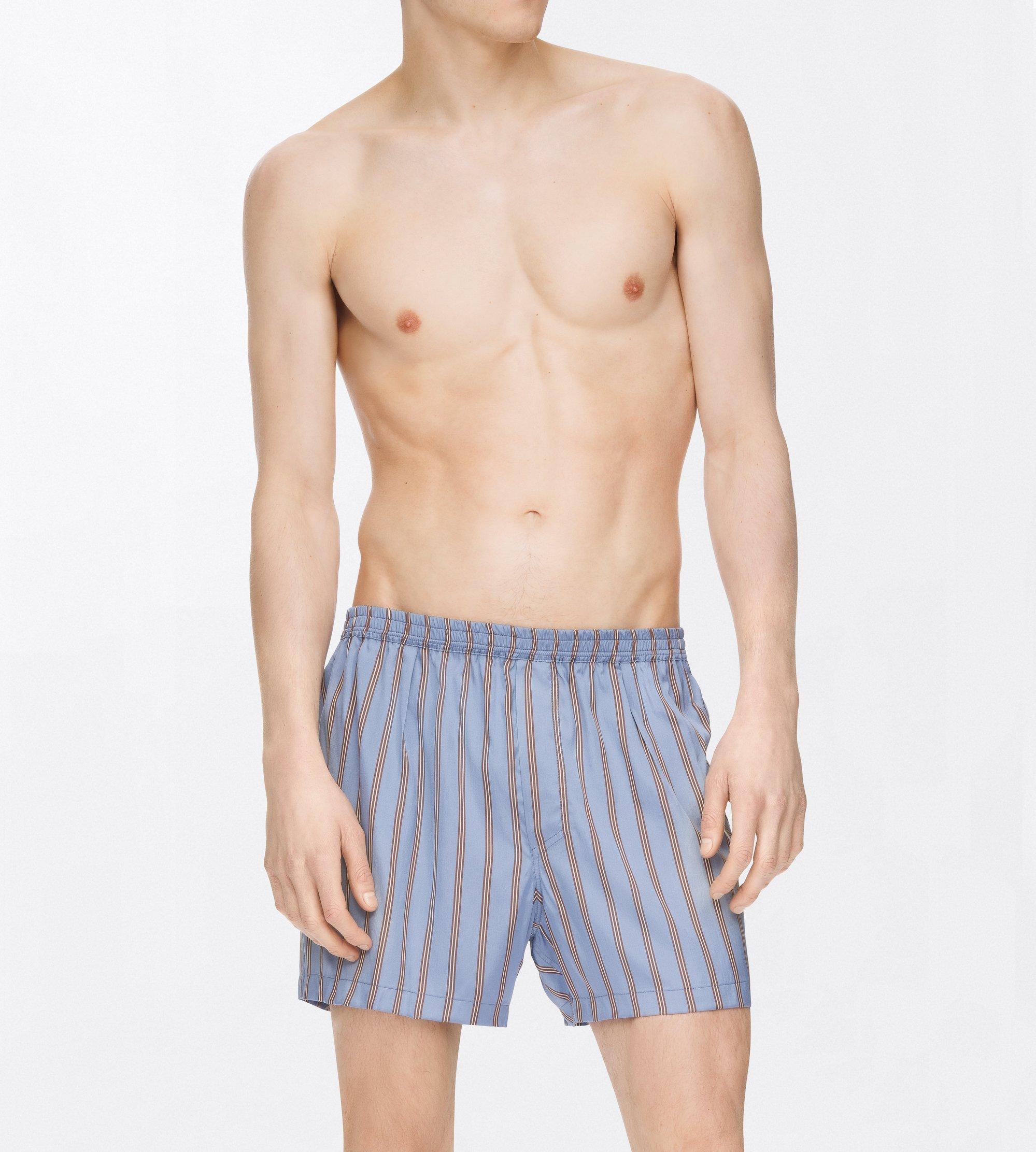 STRIPE SILK BOXER