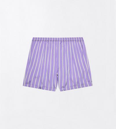 TOM FORD SILK LAVENDER STRIPE SILK BOXER