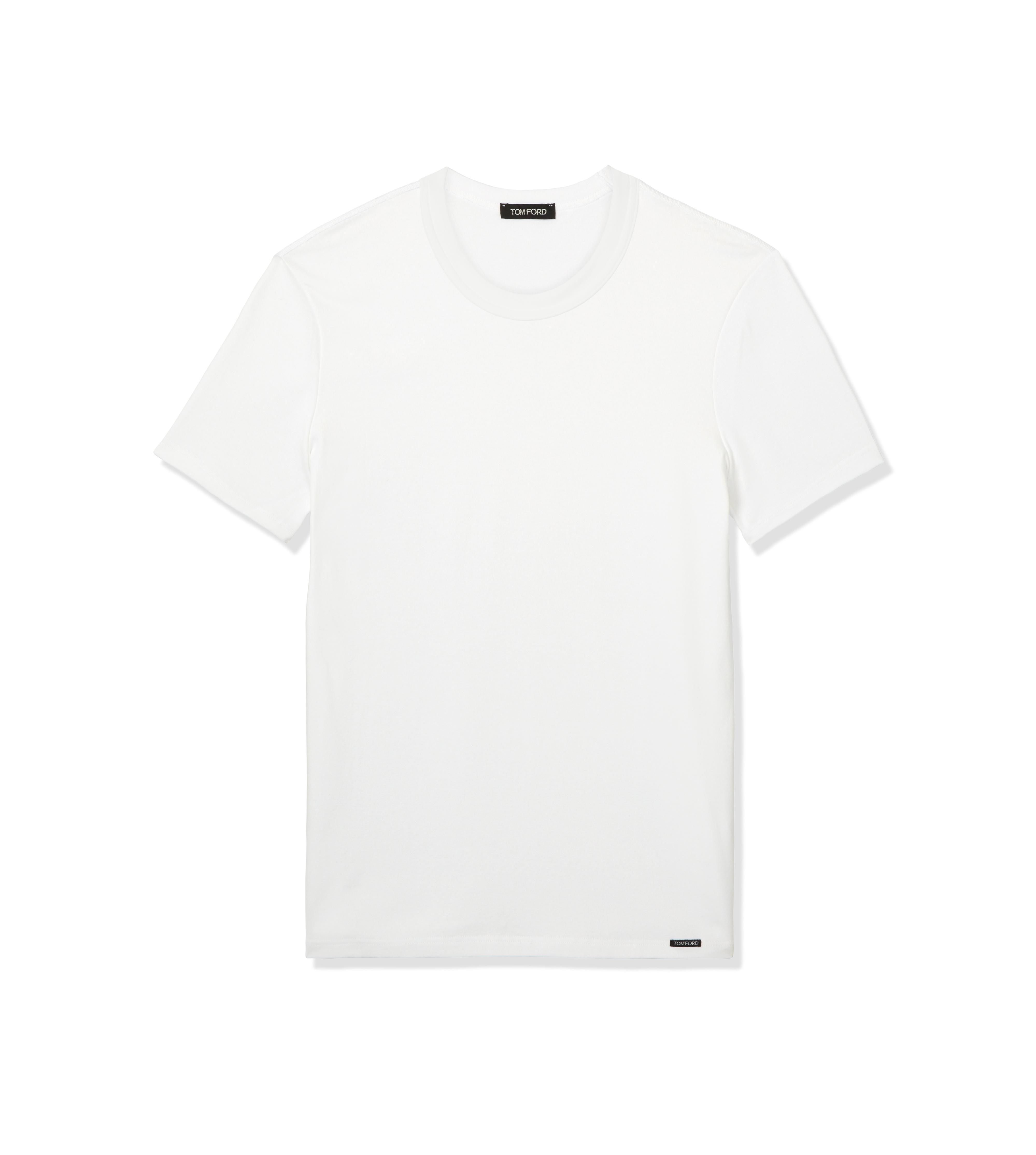 Tom Ford Logo Cotton Jersey T-shirt in White