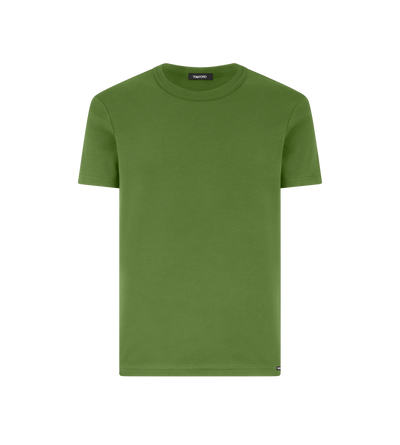 T-SHIRT &Agrave; COL RAS-DU-COU EN COTON