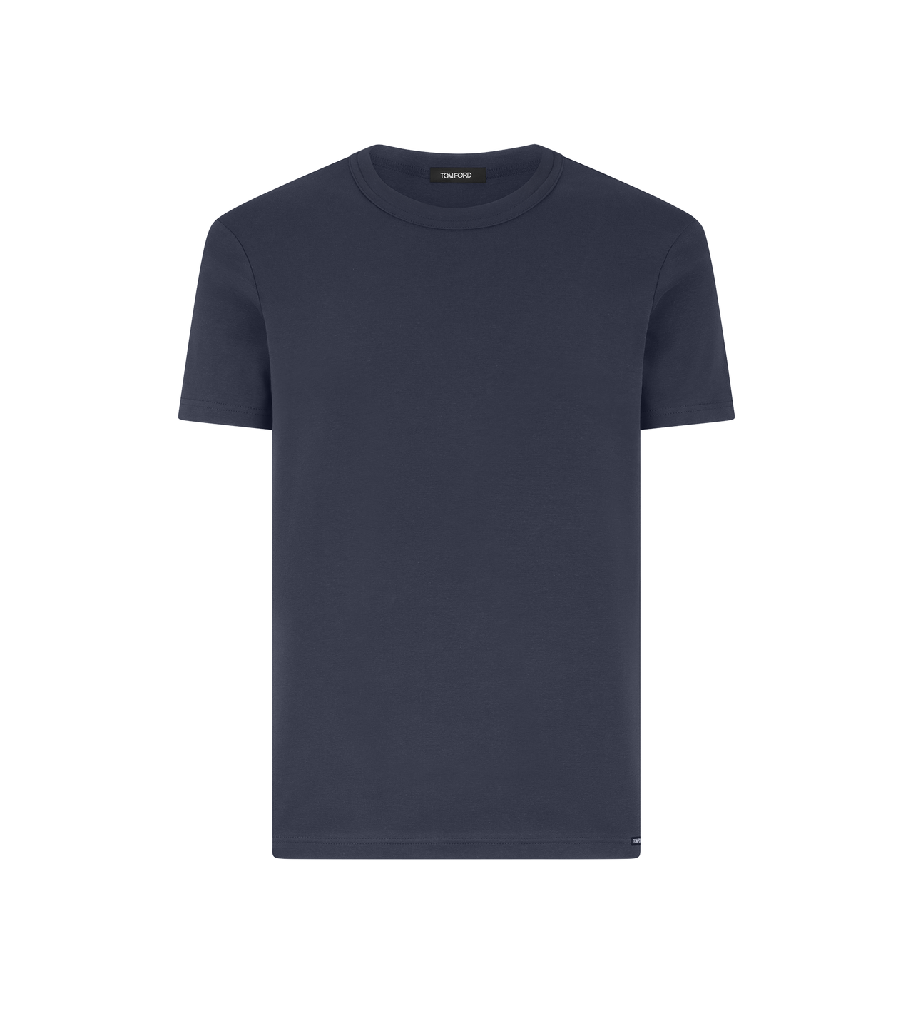 TOM FORD COTTON DARK TURQUOISE COTTON CREWNECK T-SHIRT