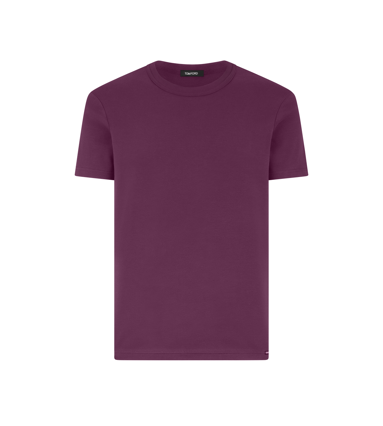TOM FORD COTTON PRUNE COTTON CREWNECK T-SHIRT