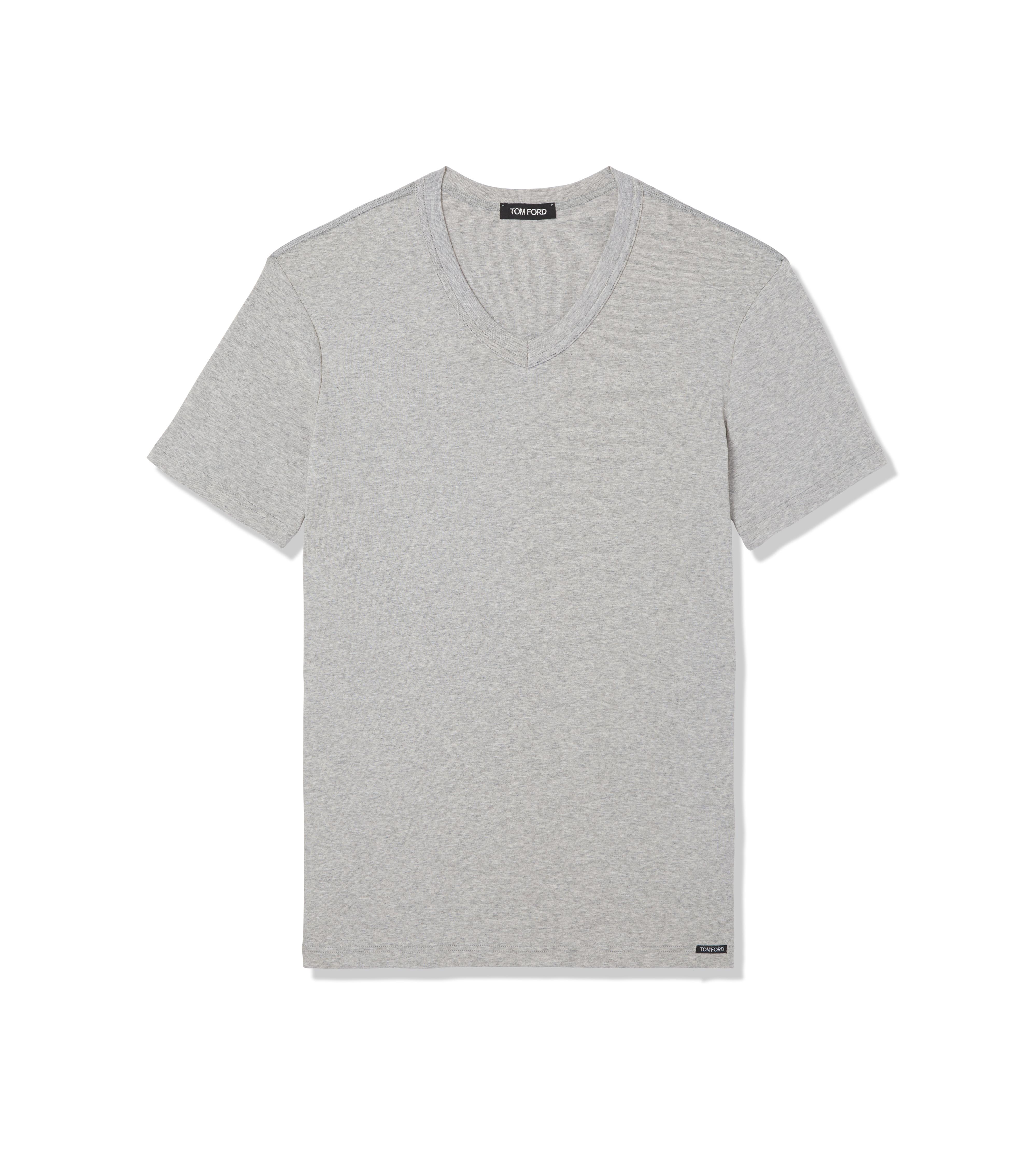 COTTON V-NECK T-SHIRT