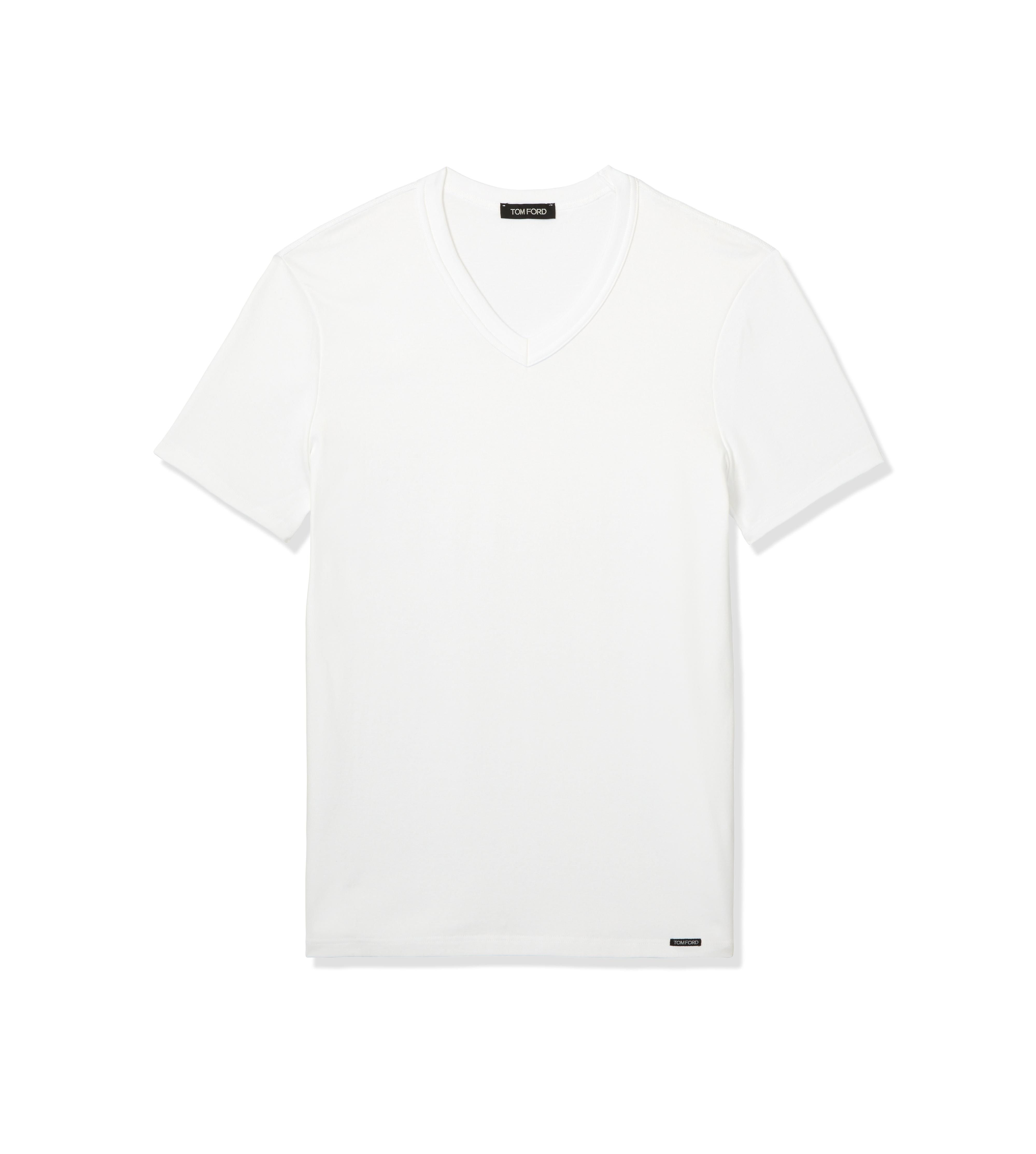 COTTON V-NECK T-SHIRT