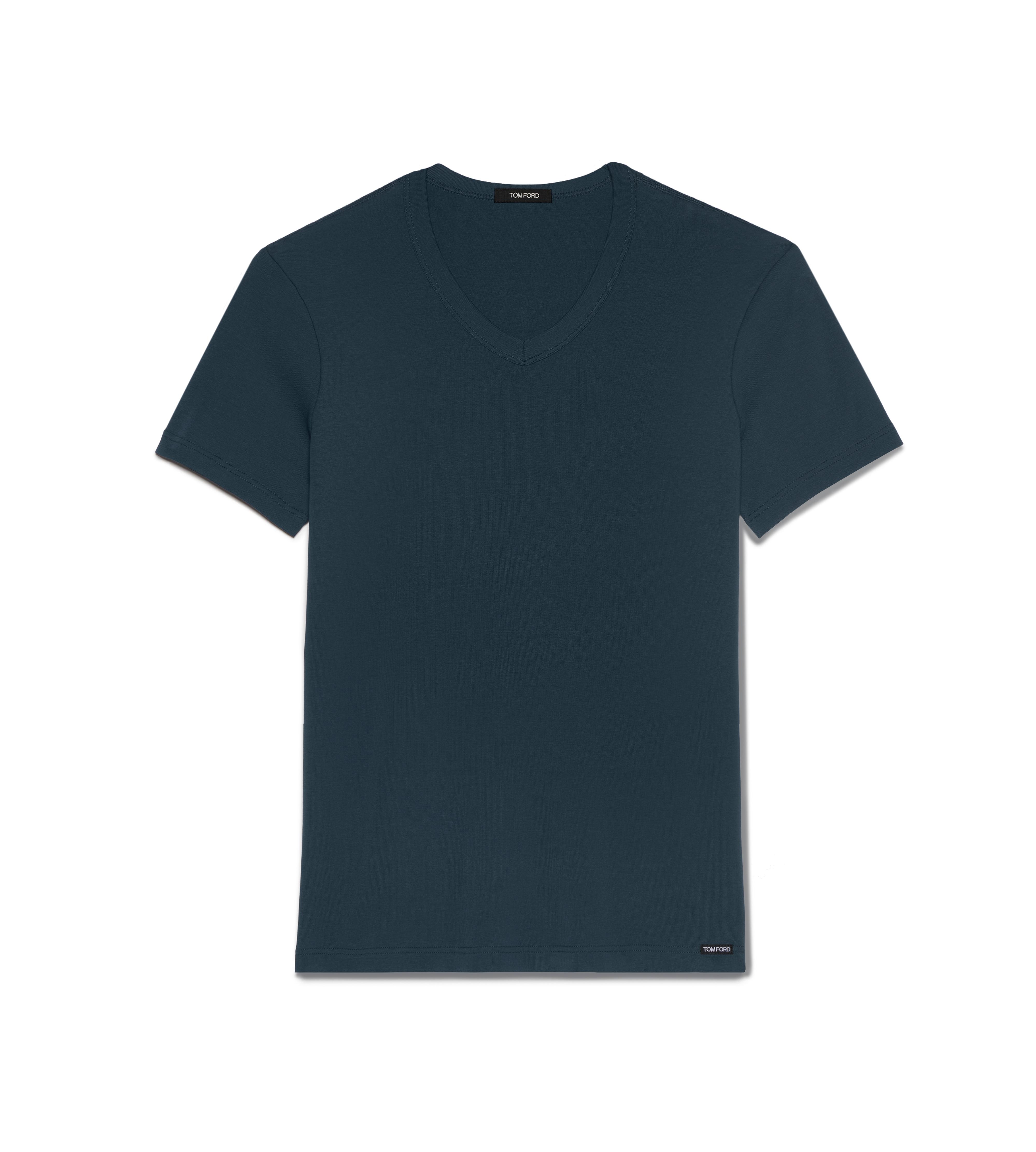 COTTON V-NECK T-SHIRT
