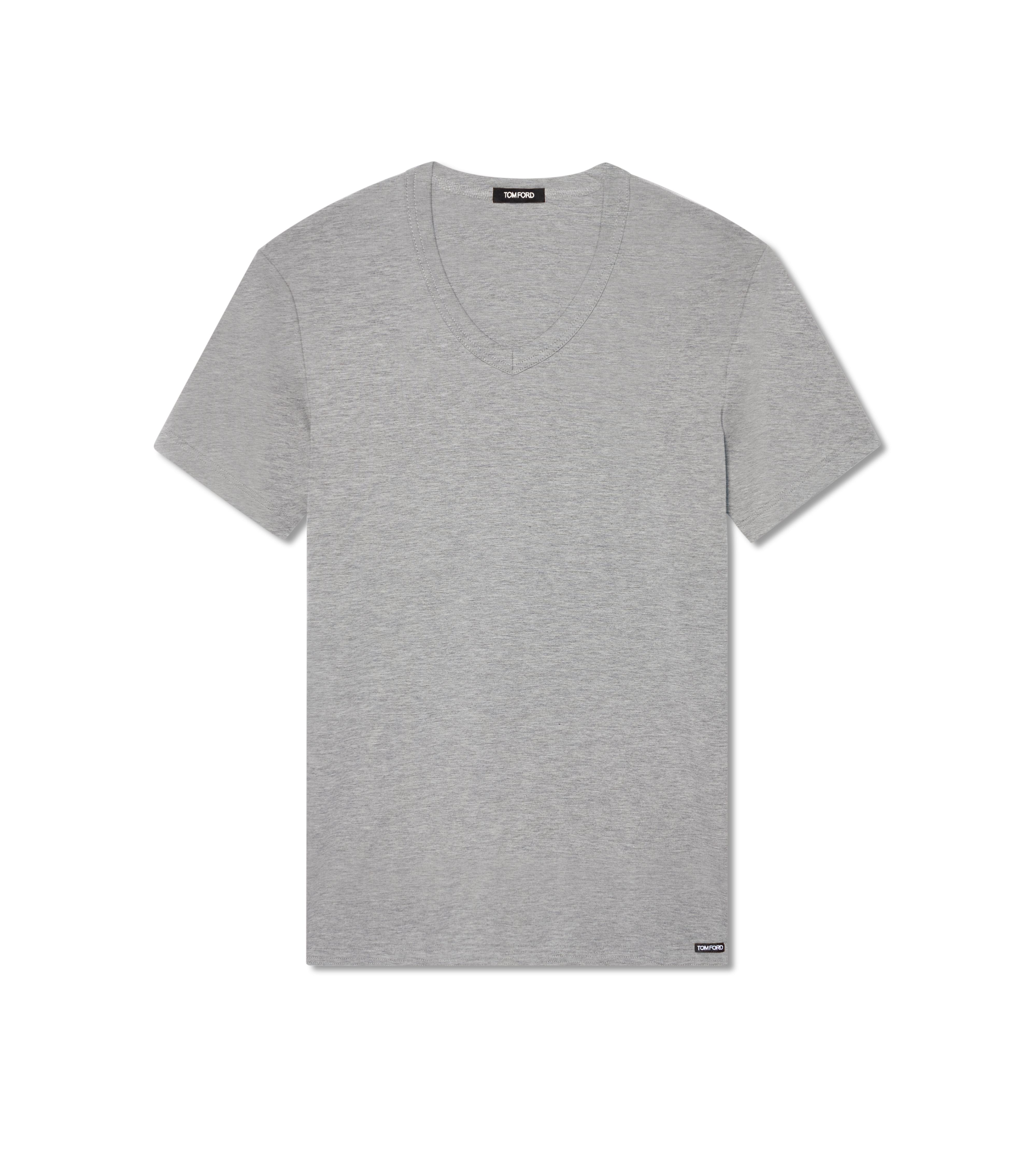 TOMFORD｜SHORT-SLEEVED ROUND NECK T-SHIRTS (T4M08 1040 1 TOMFORD｜SHORT-SLEEVED ROUND NECK T-SHIRTS (T4M08 1040 0