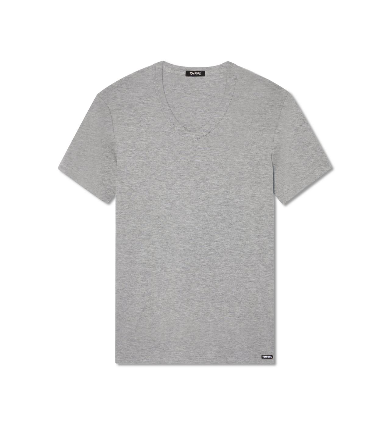 COTTON V-NECK T-SHIRT image number 0