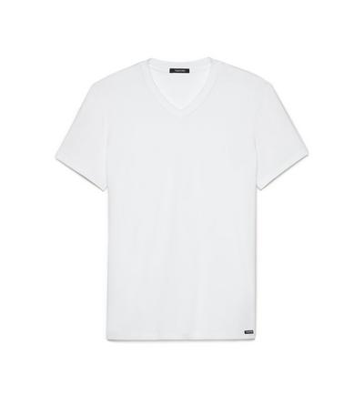 COTTON V-NECK T-SHIRT