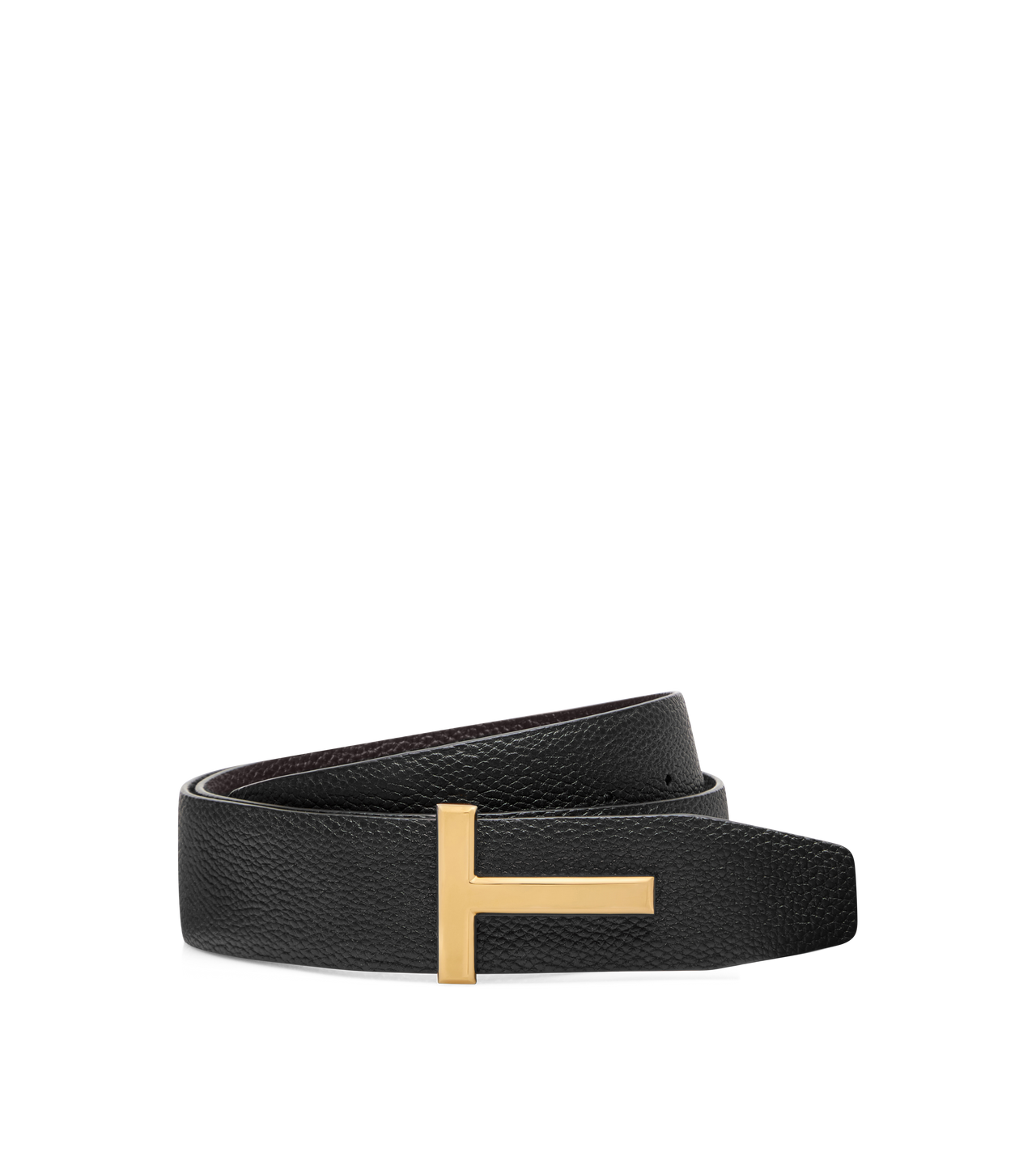 GRAIN LEATHER T ICON BELT image number 2