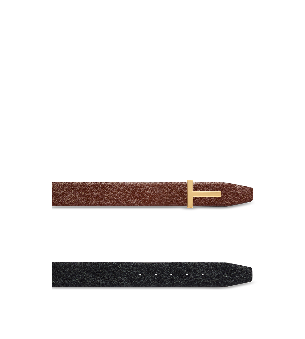 GRAIN LEATHER T ICON BELT image number 1