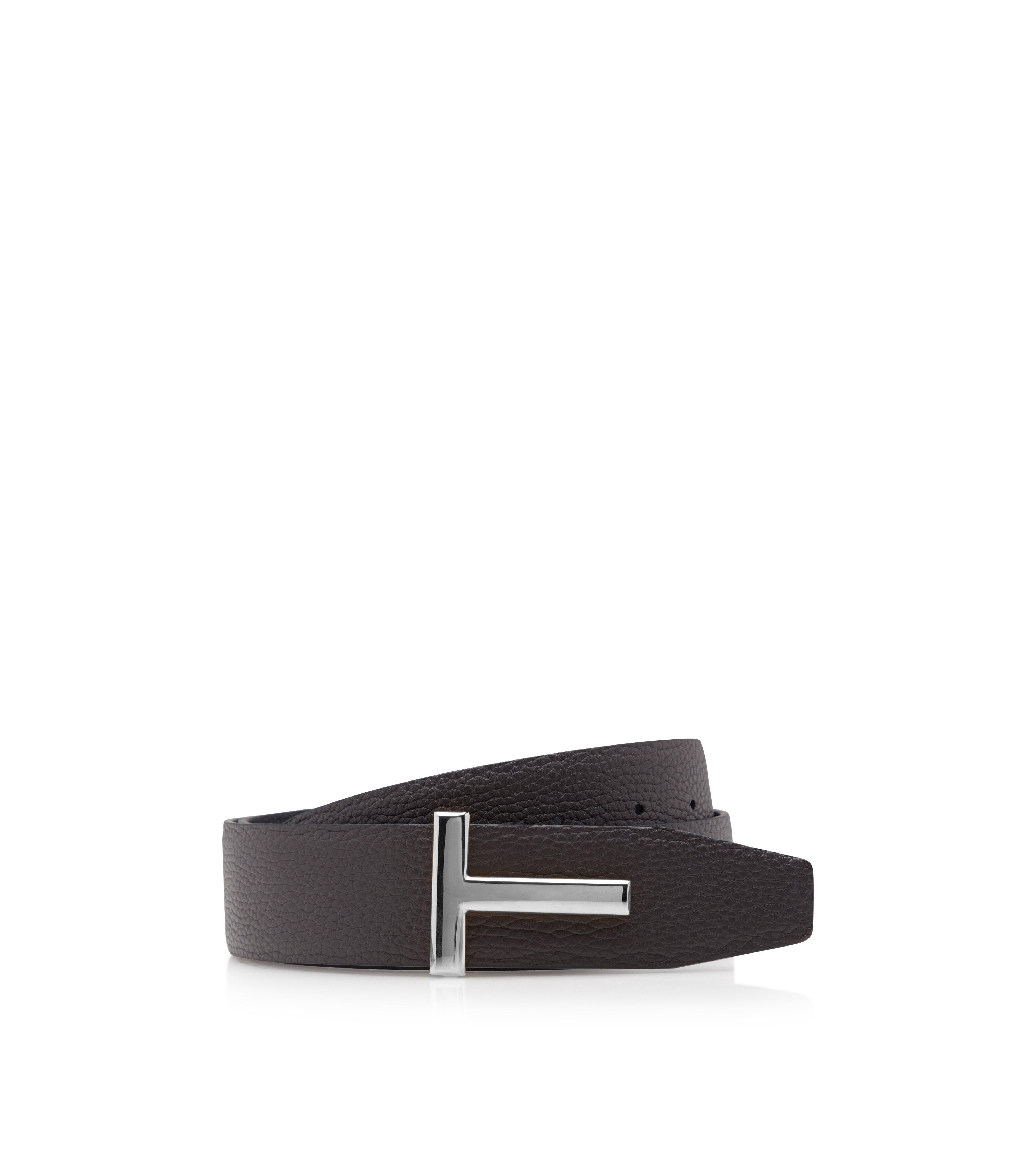 GRAIN LEATHER T ICON BELT&nbsp;