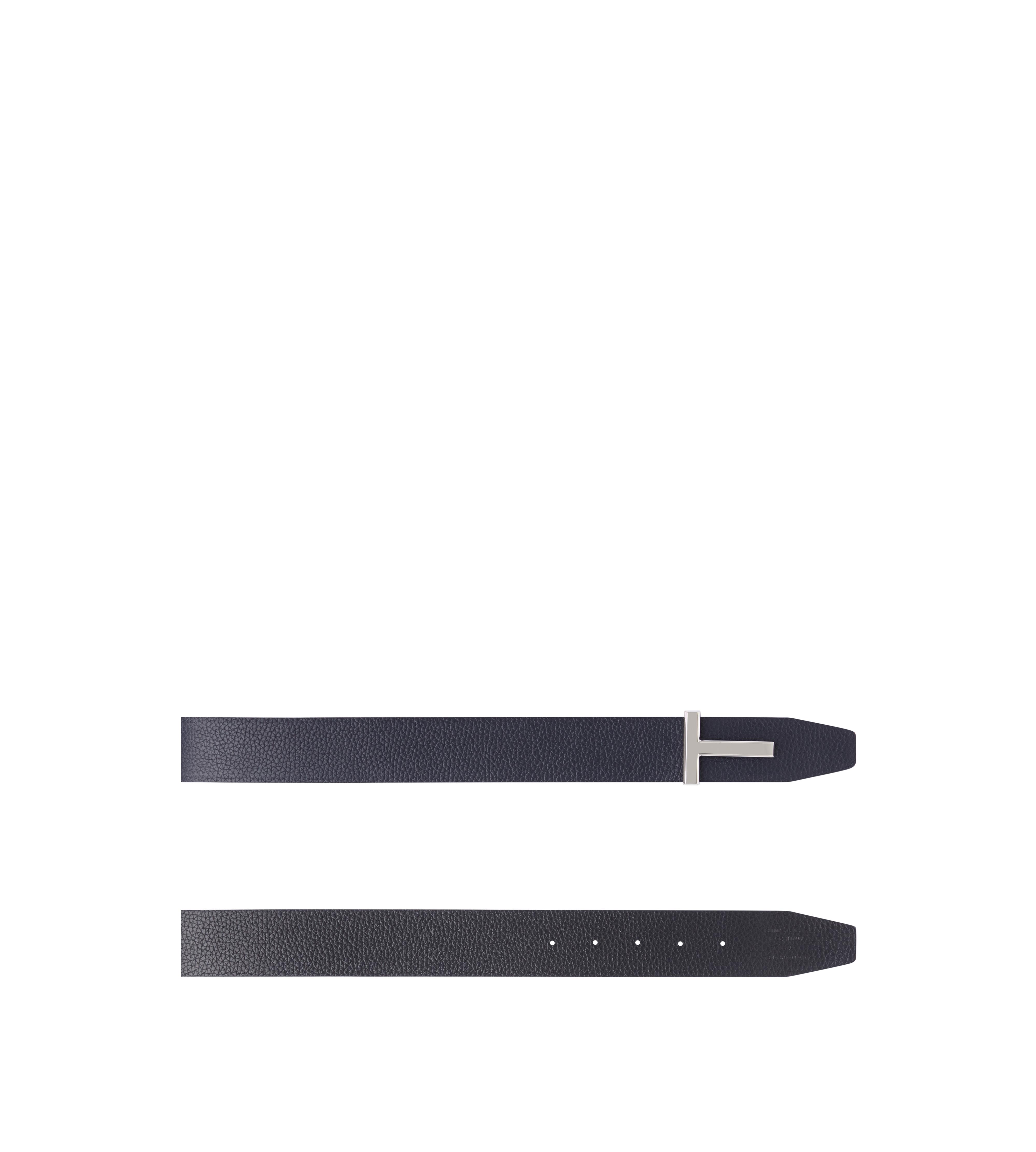 SOFT GRAIN LEATHER T ICON BELT