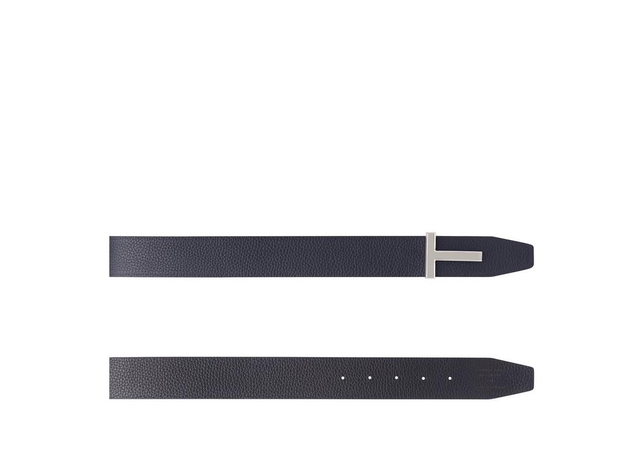 SOFT GRAIN LEATHER T ICON BELT image number 1