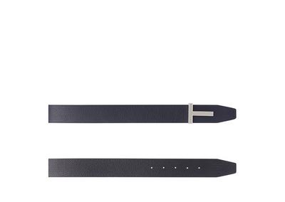 SOFT GRAIN LEATHER T ICON BELT image number 1