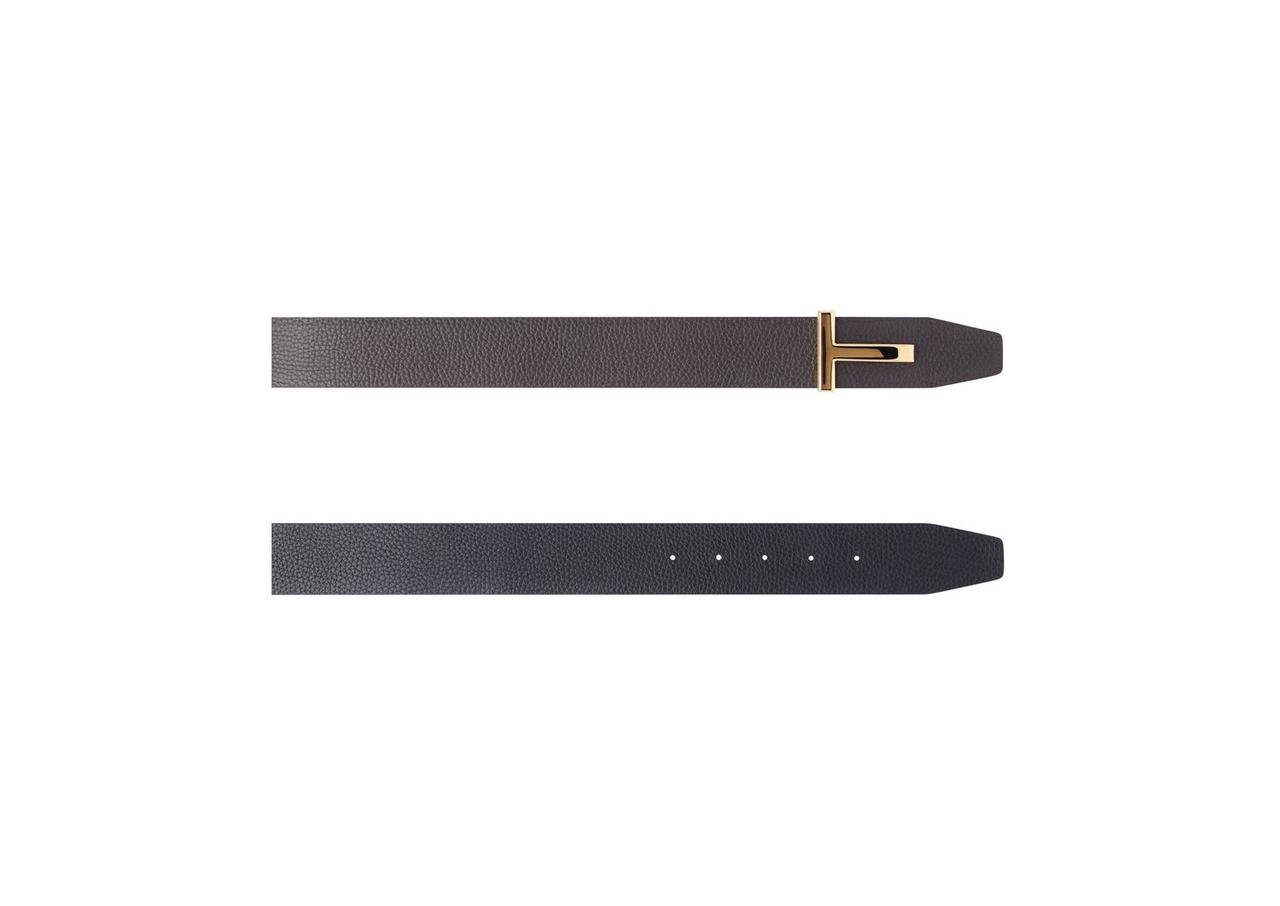GRAIN LEATHER T ICON BELT image number 1