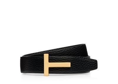 GRAIN LEATHER T ICON BELT image number 1