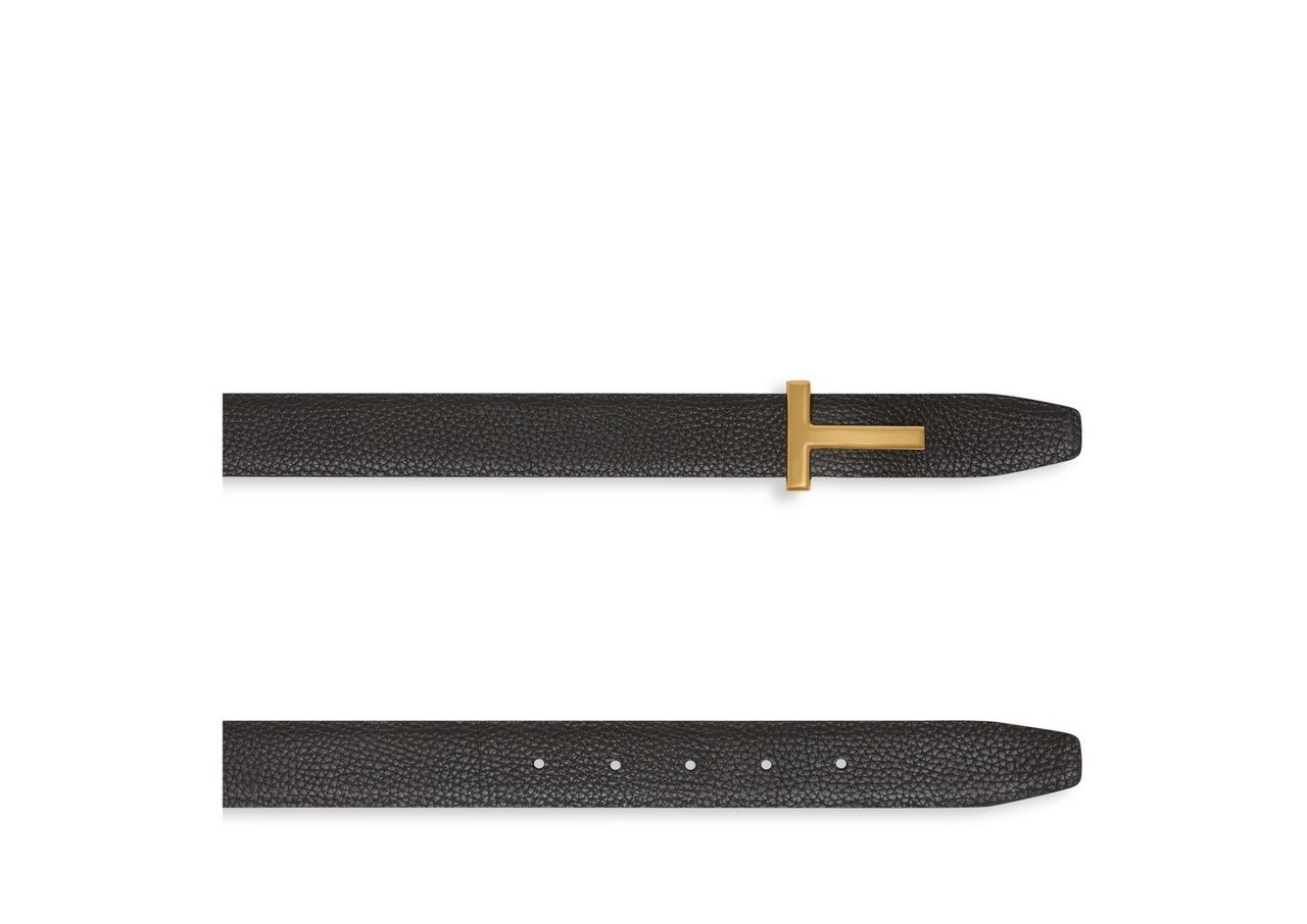 GRAIN LEATHER T ICON BELT image number 2