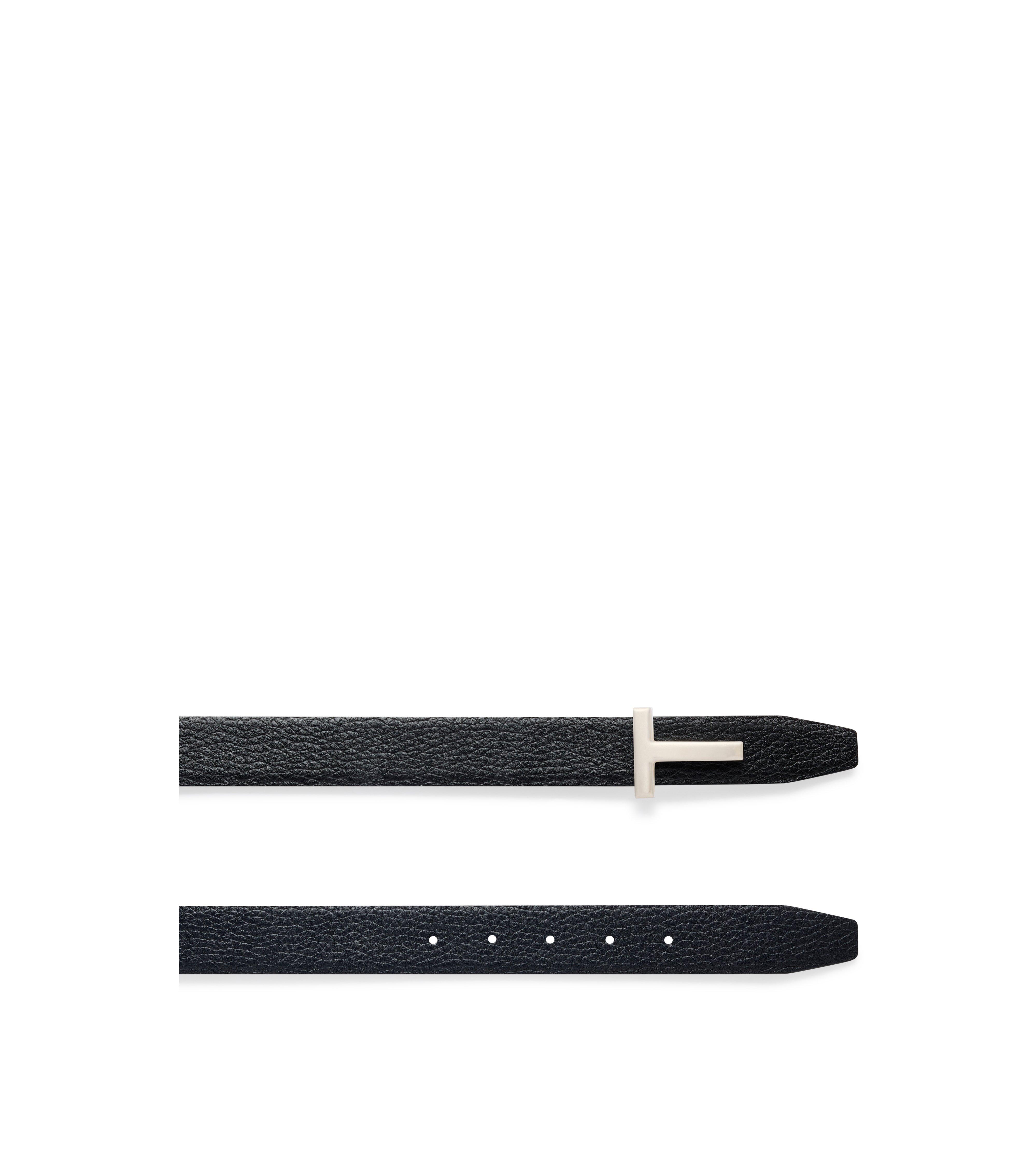 GRAIN LEATHER T ICON BELT