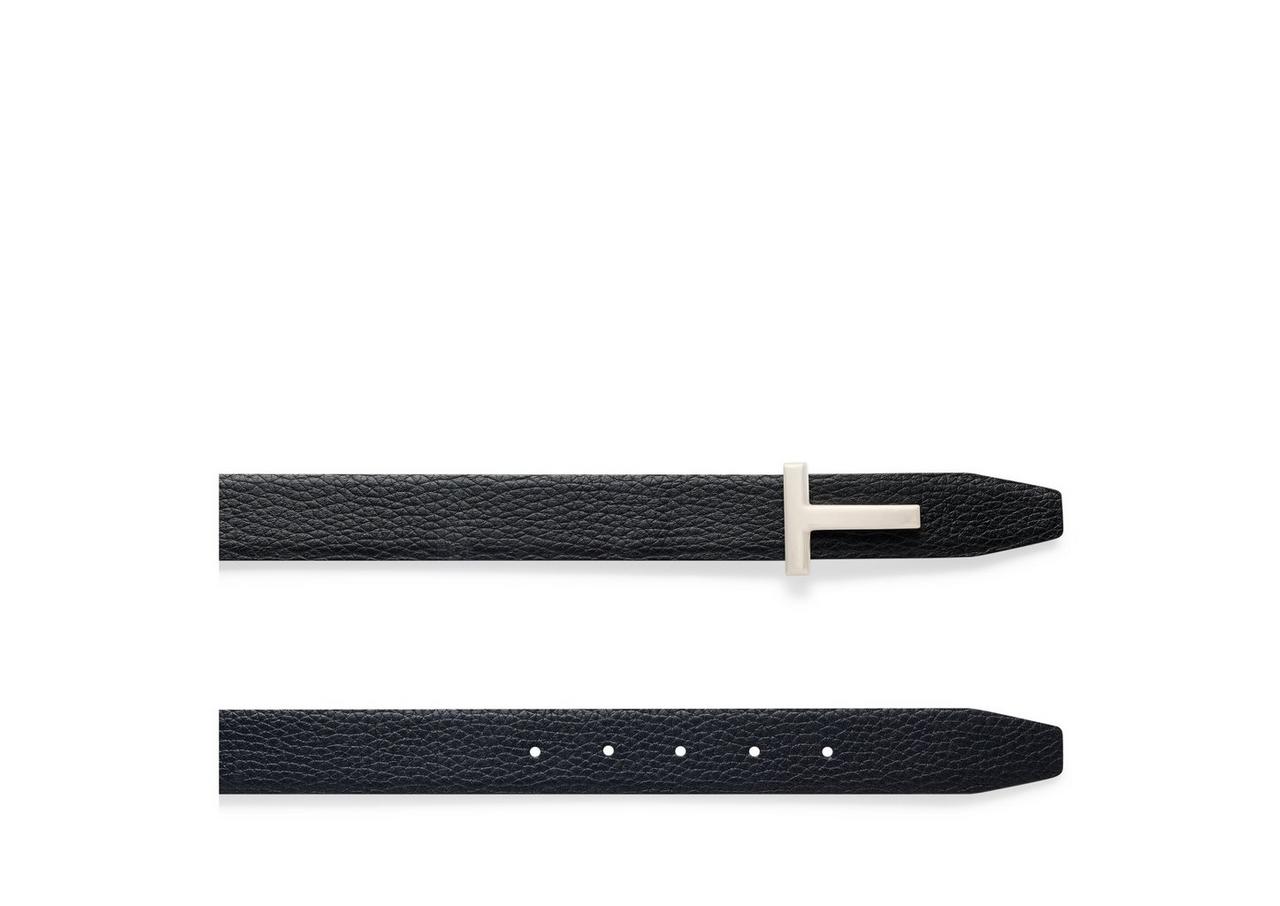 GRAIN LEATHER T ICON BELT image number 1