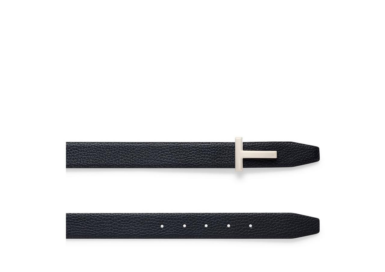 GRAIN LEATHER T ICON BELT image number 2