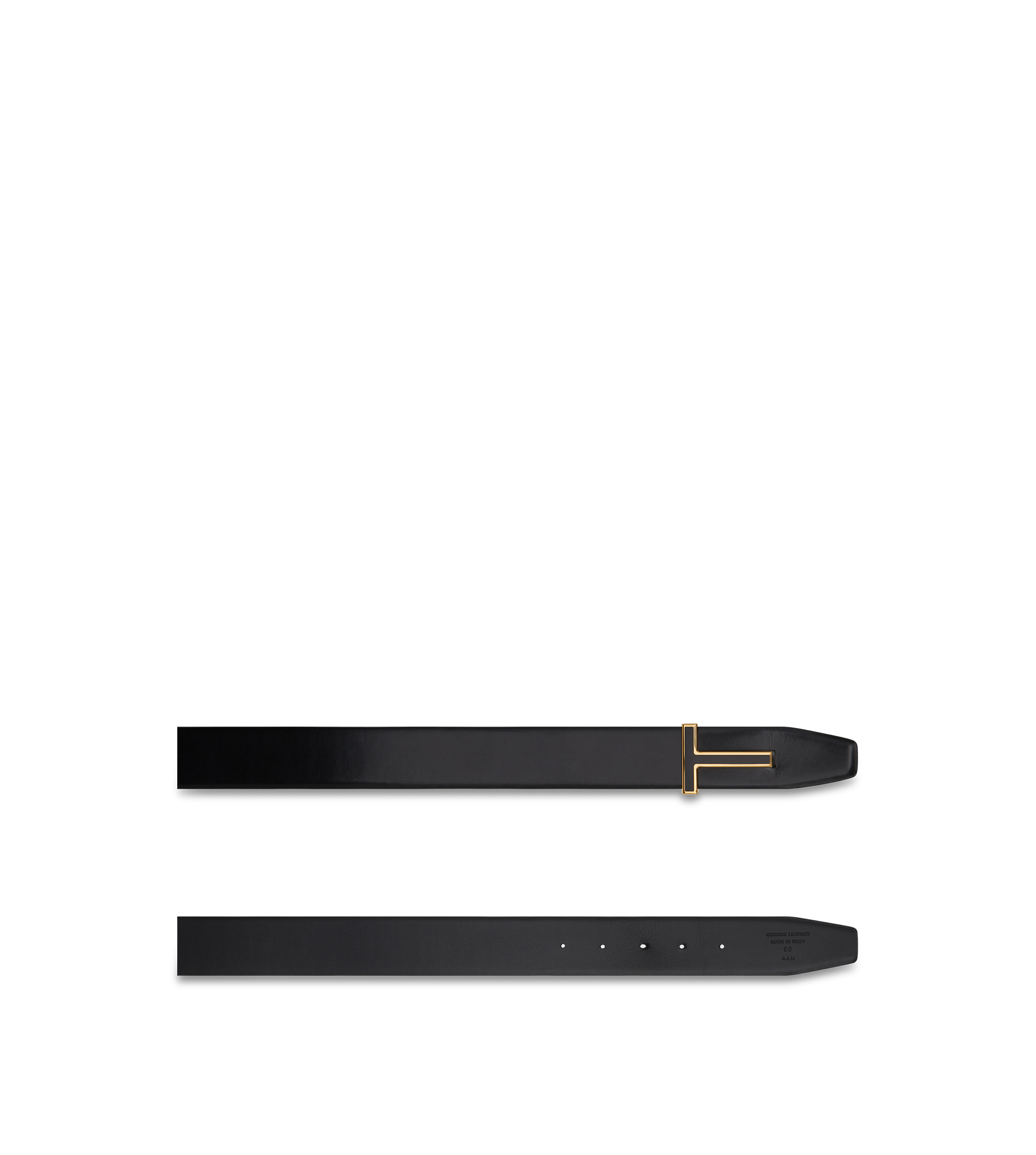 SMOOTH LEATHER ENAMEL BUCKLE T BELT | Tom Ford Fashion
