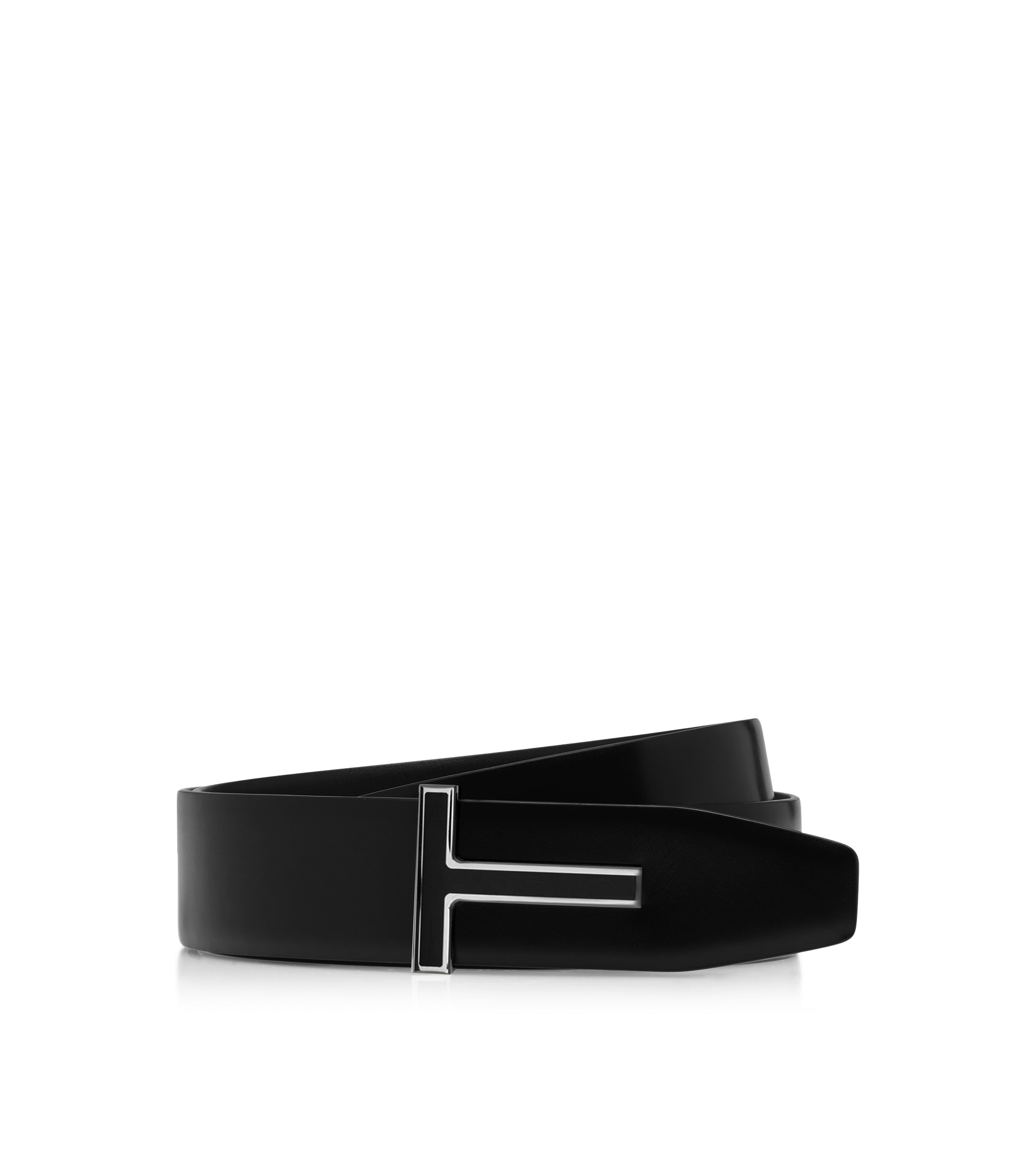 SMOOTH LEATHER ENAMEL BUCKLE T BELT&nbsp;