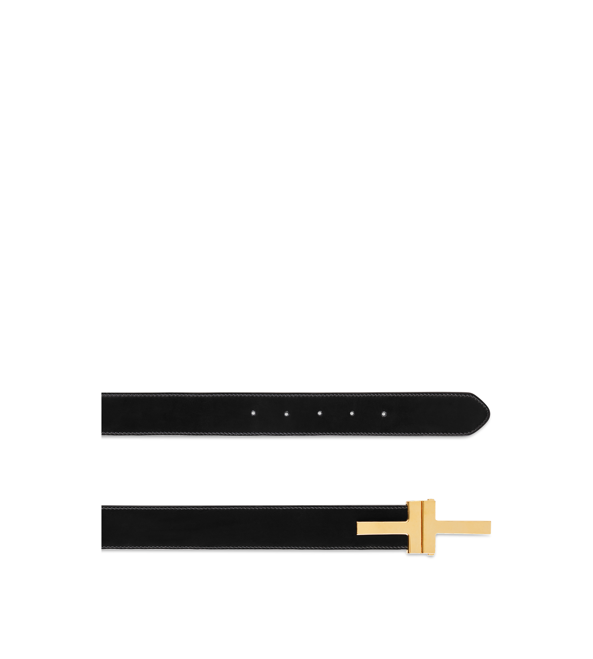 SMOOTH LEATHER DOUBLE T BELT