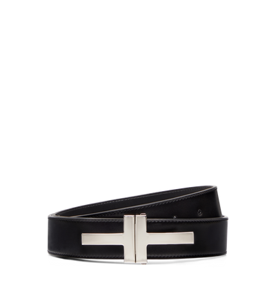 SMOOTH LEATHER DOUBLE T BELT image number 0