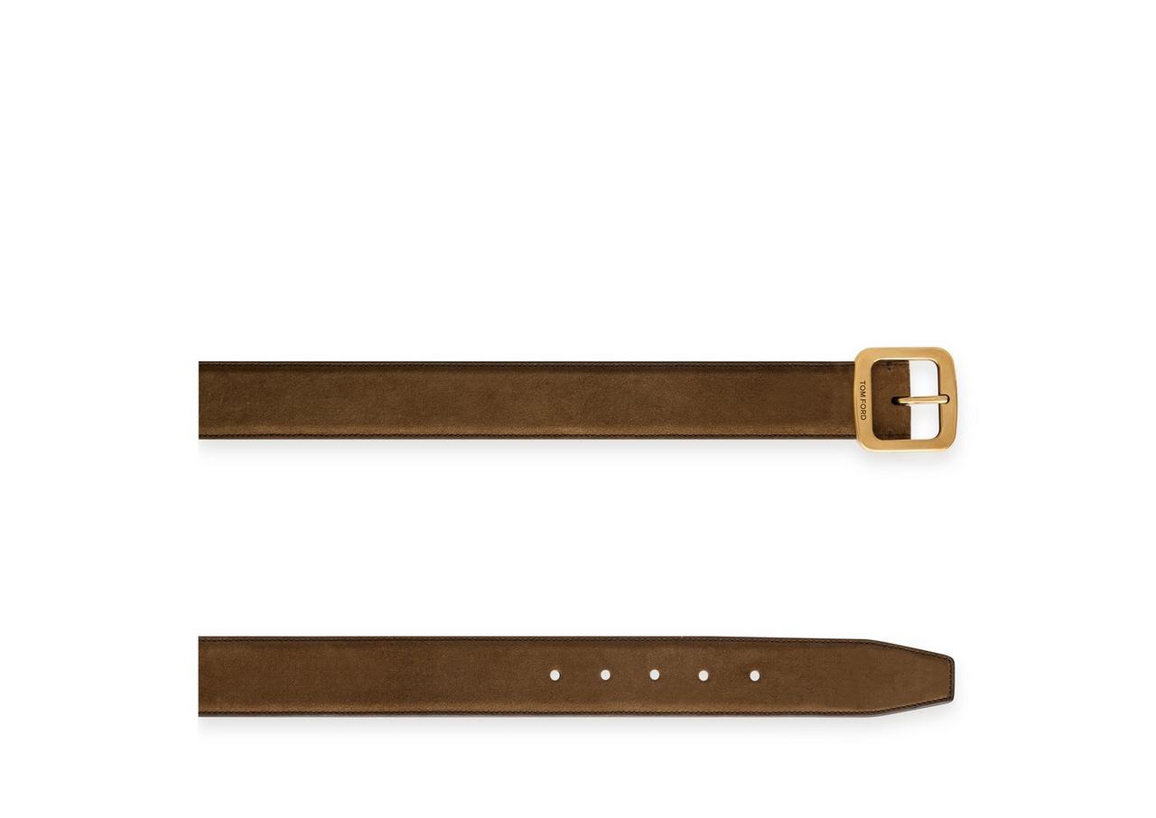 SUEDE SQUARE BELT image number 1