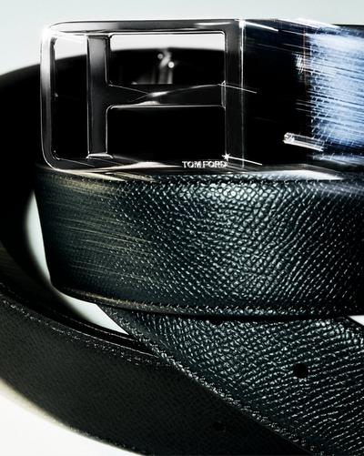 Reversible Rectangle Buckle Belt