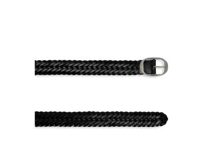WOVEN LEATHER OVAL BELT image number 1