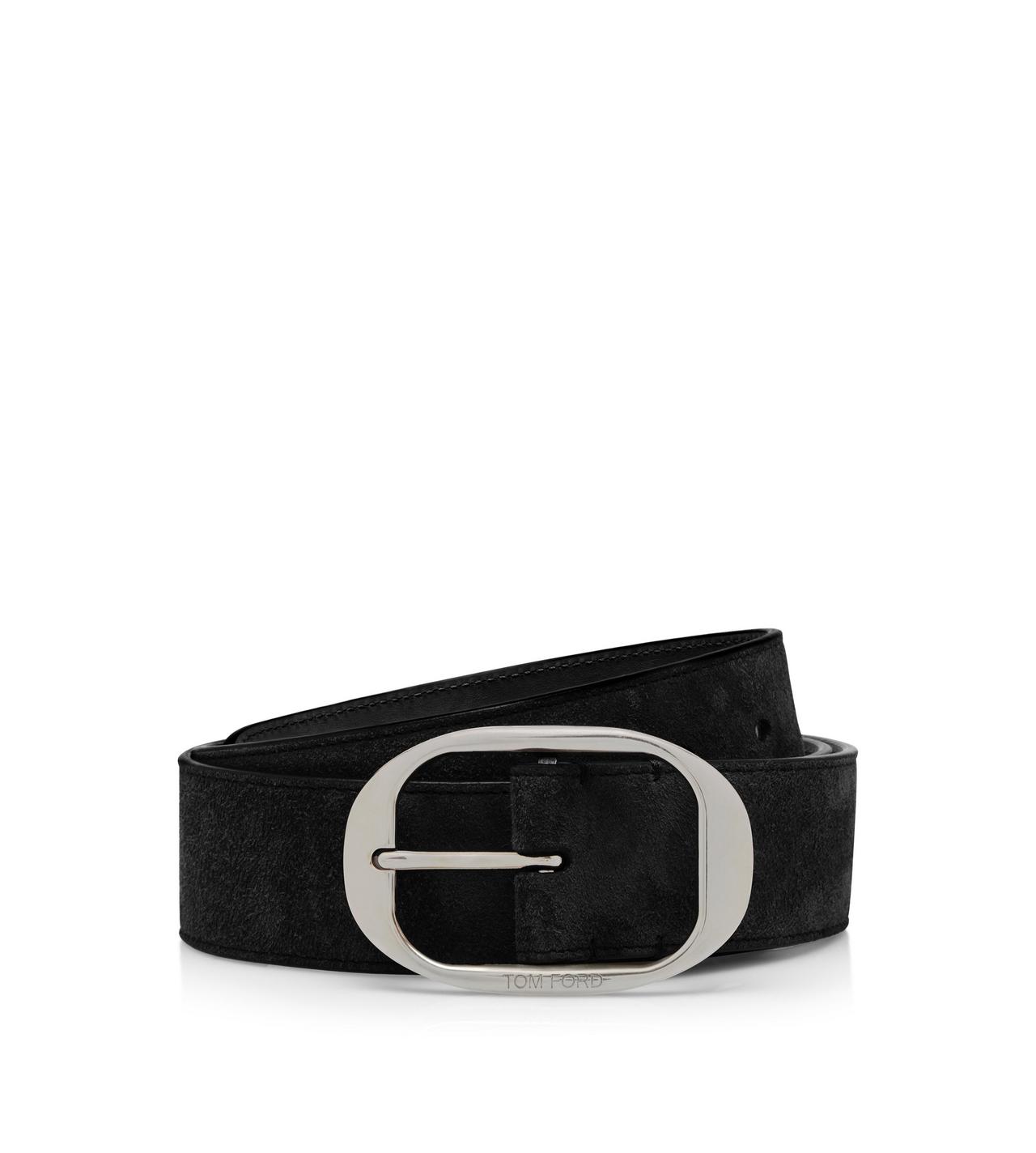 SUEDE OVAL BELT image number 0