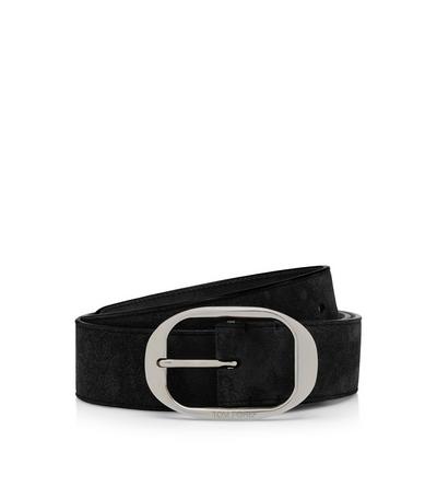 SUEDE OVAL BELT