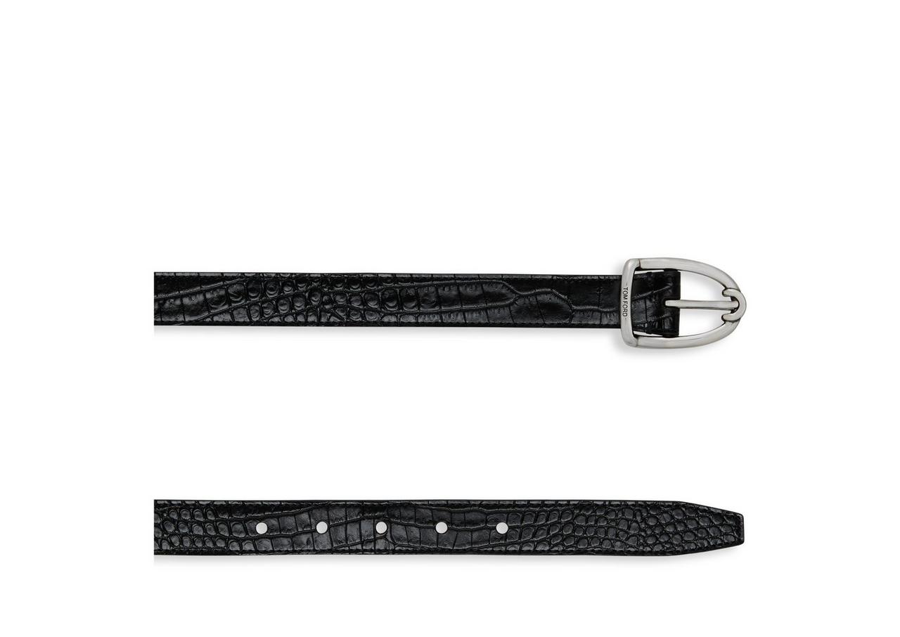 Angled Buckle Reversible Belt