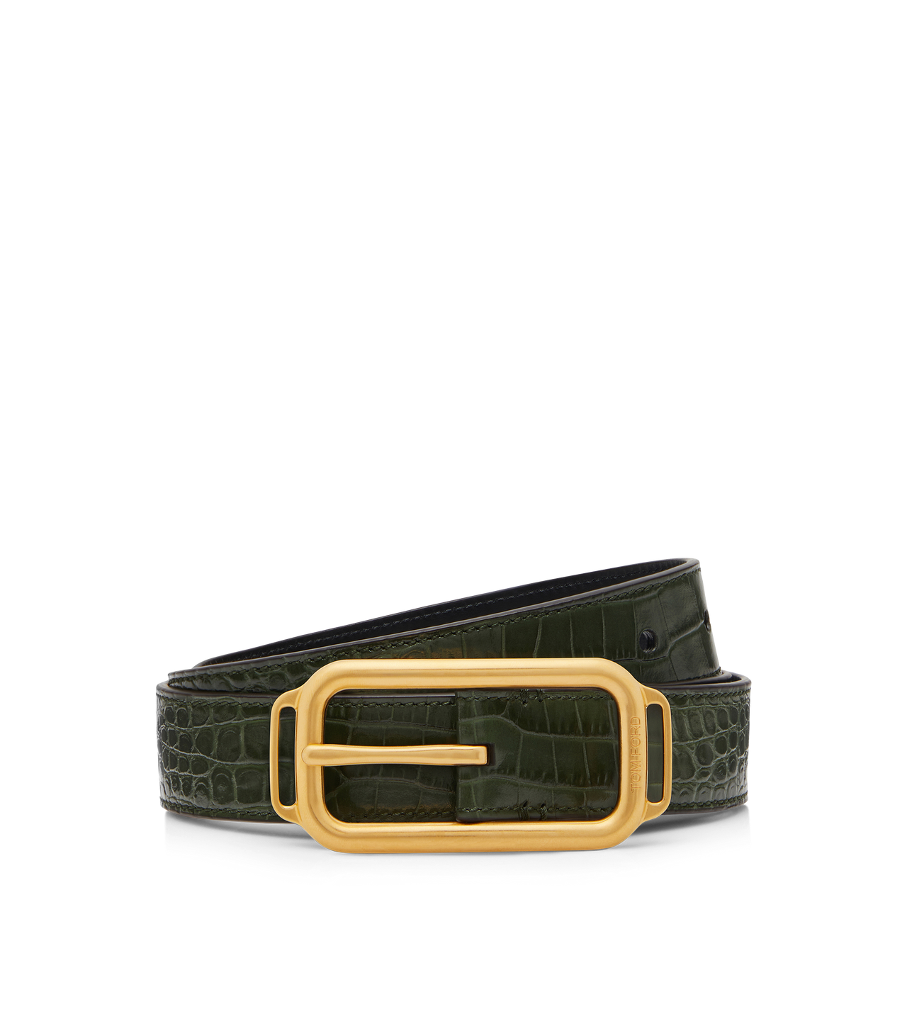 PRINTED CROC STADIUM BUCKLE BELT image number 0