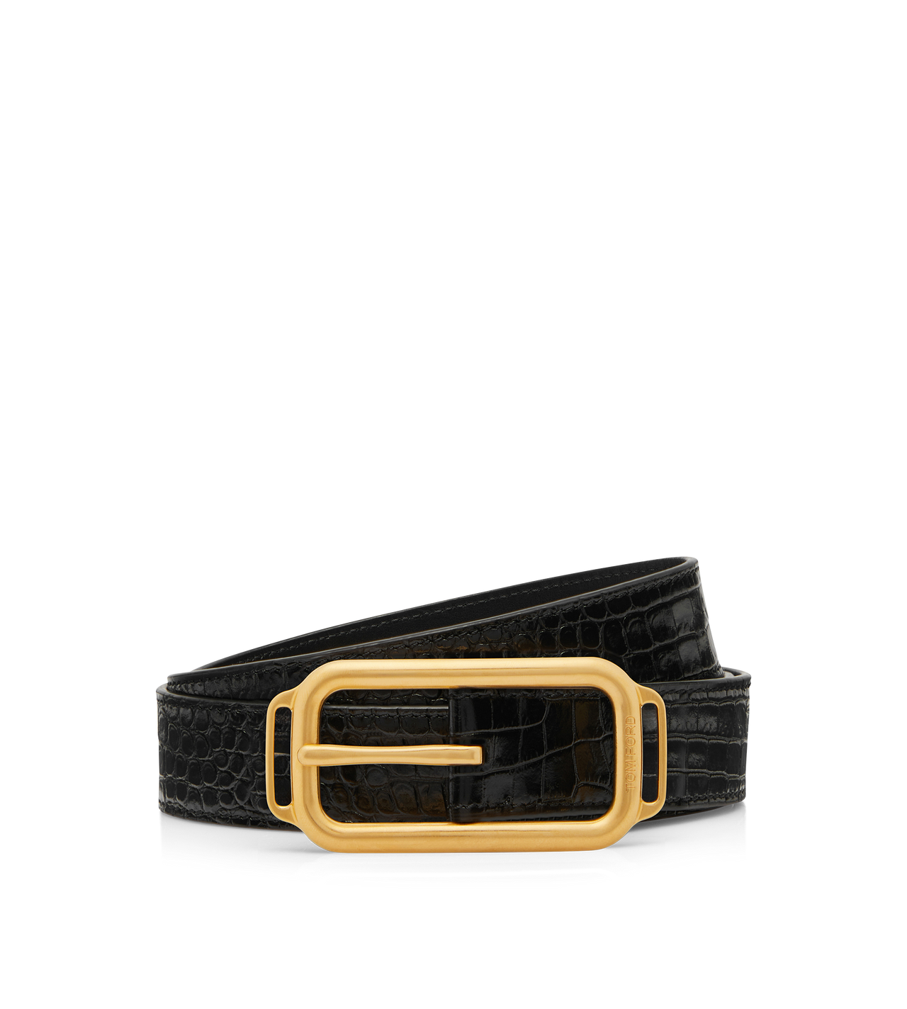 PRINTED CROC STADIUM BUCKLE BELT image number 0