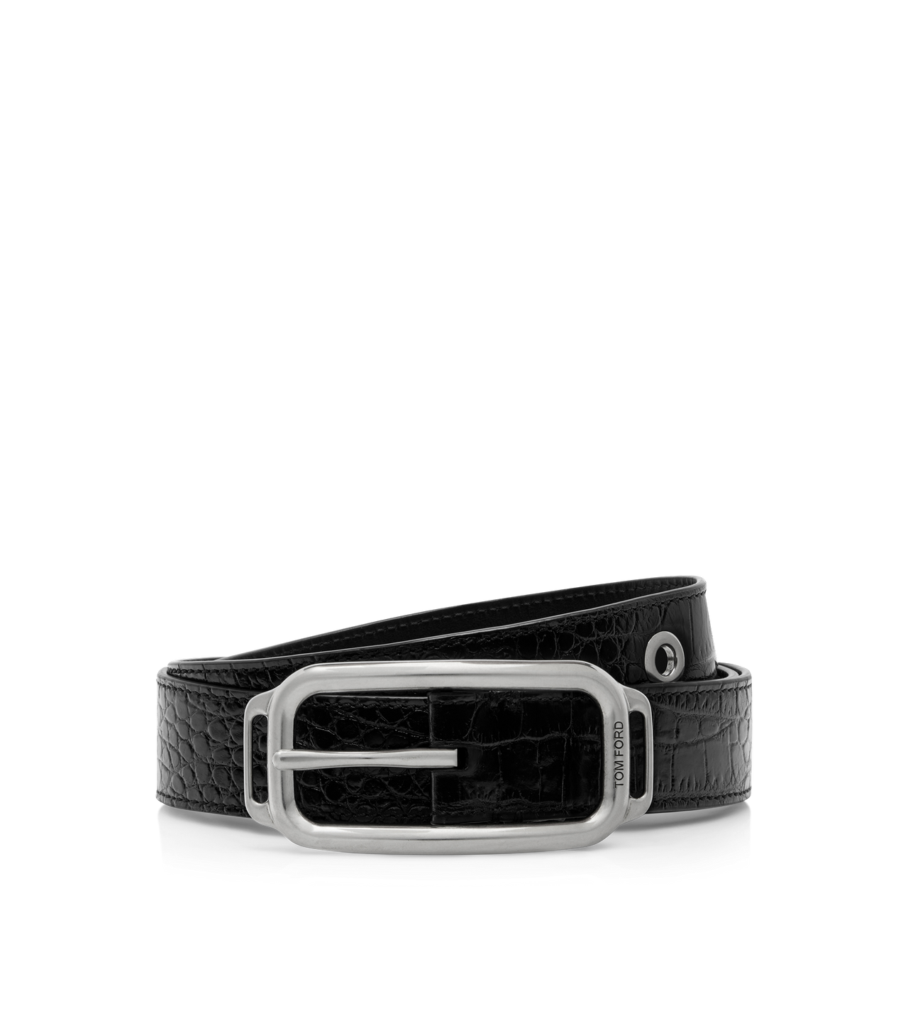 PRINTED CROC STADIUM BUCKLE BELT image number 0